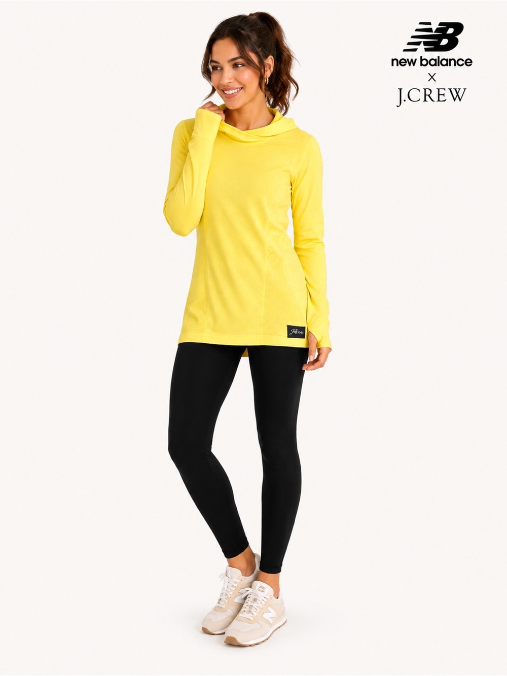 New Balance x J.Crew Yellow Lightweight Hoodie Women’s Large outdoor running